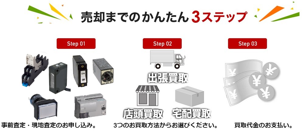 スイッチ買取,ジョイスティック買取,表示灯・ブザー買取, 安全機器買取,防爆機器買取,PLC買取,プログラマブル表示器買取,イーサネット機器買取,インダストリアルコンポーネンツ買取,リレー・ソケット・タイマ買取,端子台買取,電源機器買取,サーキットプロテクタ買取,LED照明買取,センサ買取,イオナイザ買取,自動認識