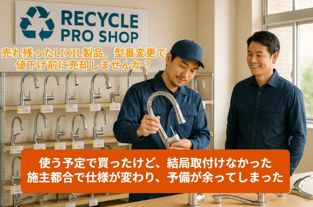 余剰在庫歓迎！LIXIL水栓金具を即高価買取