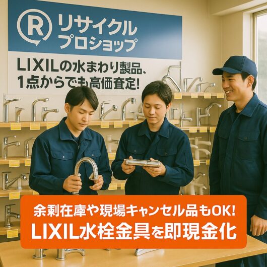 LIXIL水栓金具を高価買取｜未使用・余剰在庫歓迎！