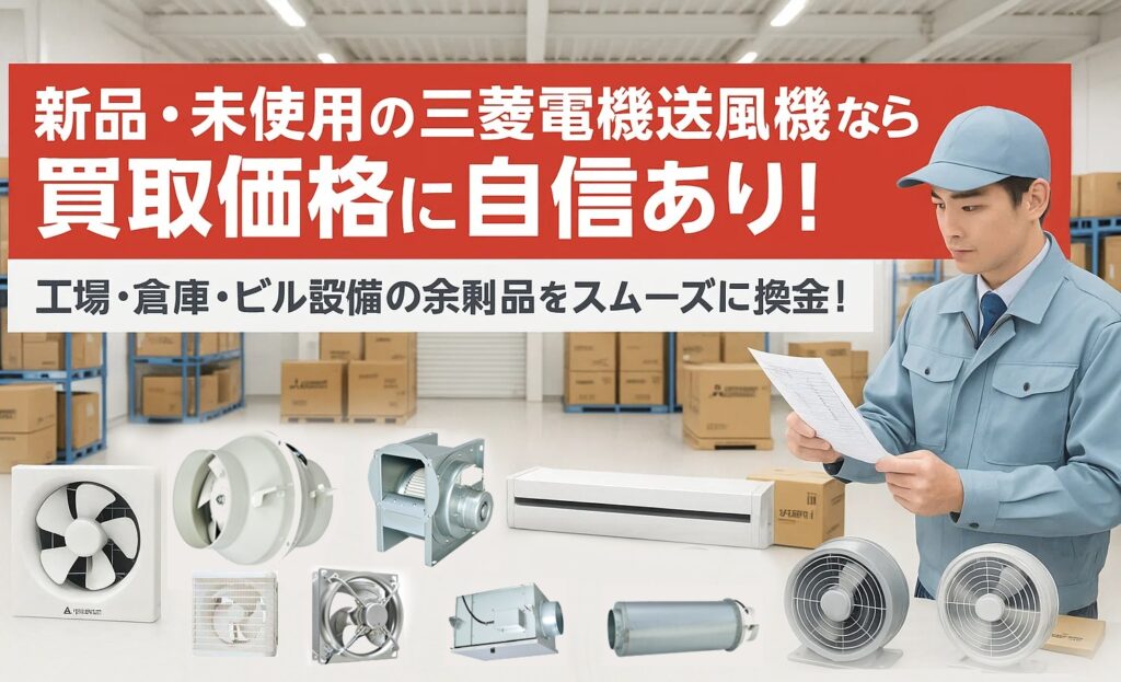 三菱電機の換気送風機を高価現金化